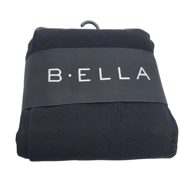 70% Cotton Blend Tights MEDIUM Black B.ella Erika Opaque NEW Italy Luxe Hosiery - Picture 4 of 5